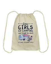 Some Girls Go Camping And Drink Too Much Drawstring Bag tile