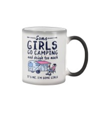Some Girls Go Camping And Drink Too Much Color Changing Mug tile