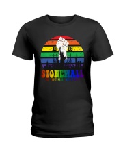 Stonewall- The First Pride Was A Riot Ladies T-Shirt tile