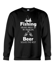 Fishing Solves Most of My Problems Crewneck Sweatshirt tile