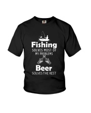 Fishing Solves Most of My Problems Youth T-Shirt tile