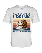 That's What I Do - I Drink V-Neck T-Shirt tile