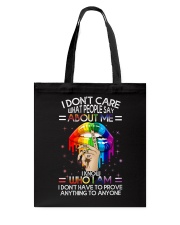 I Don't Care What People Say About Me Tote Bag tile