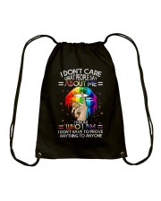 I Don't Care What People Say About Me Drawstring Bag tile