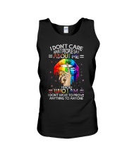 I Don't Care What People Say About Me Unisex Tank tile