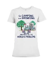 Go Camping And Drinking Premium Fit Ladies Tee tile
