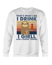 I Drink - I Grill - I know Things Crewneck Sweatshirt tile