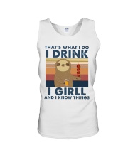 I Drink - I Grill - I know Things Unisex Tank tile