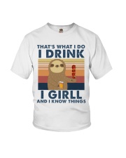 I Drink - I Grill - I know Things Youth T-Shirt tile