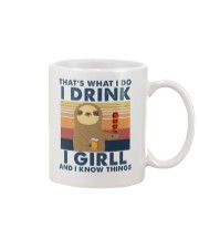 I Drink - I Grill - I know Things Mug tile