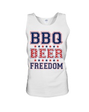 BBQ BEER FREEDOM Unisex Tank front