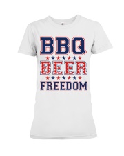 BBQ BEER FREEDOM Premium Fit Ladies Tee thumbnail