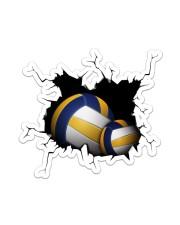 Volleyball Crack Sticker - Single (Vertical) front