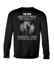 The Pride Of A Baseball Dad 2 Sides Crewneck Sweatshirt tile