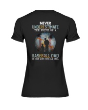 The Pride Of A Baseball Dad 2 Sides Premium Fit Ladies Tee tile