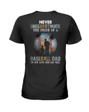 The Pride Of A Baseball Dad 2 Sides Ladies T-Shirt tile