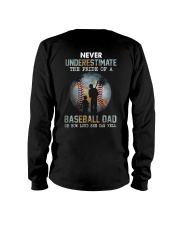 The Pride Of A Baseball Dad 2 Sides Long Sleeve Tee tile