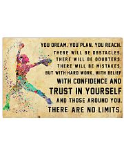 Softball - There Are No Limits 17x11 Poster front