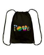 Volleyball Love Beach Drawstring Bag tile