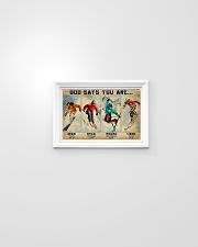 Skiing God Says You Are 17x11 Poster poster-landscape-17x11-lifestyle-02