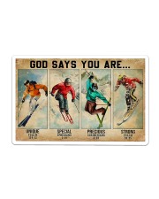 Skiing God Says You Are Sticker - Single (Horizontal) thumbnail