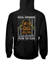 Motorcycle Skull Social Distancing Punch 2 Sides Hooded Sweatshirt tile