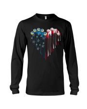 Volleyball-- Independence Day Heart Long Sleeve Tee tile