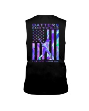 Softball Batter Back The Blue 2 Sides Sleeveless Tee tile