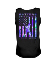 Softball Batter Back The Blue 2 Sides Unisex Tank tile