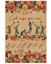 Volleyball God Says You Are 11x17 Poster front