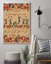 Volleyball God Says You Are 11x17 Poster lifestyle-poster-1