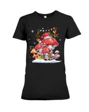 Mushroom Christmas Premium Fit Ladies Tee tile