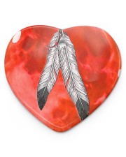Native - Blood Moon Round Ornament Heart ornament - single (porcelain) thumbnail
