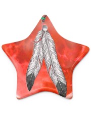 Native - Blood Moon Round Ornament Star ornament - single (porcelain) thumbnail