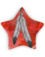 Native - Blood Moon Round Ornament Star ornament - single (wood) thumbnail