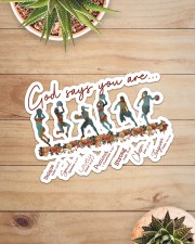 Basketball - God Says You Are Sticker - Single (Horizontal) aos-sticker-single-horizontal-lifestyle-front-07