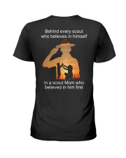 Behind Every Boy Scout 2 Sides Ladies T-Shirt tile
