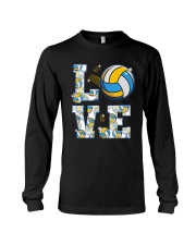 Volleyball-Love Pattern Long Sleeve Tee tile