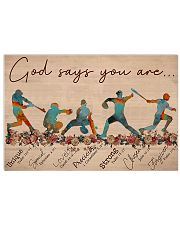 Baseball - God Says You Are 17x11 Poster front