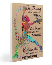 Softball - Be Strong Gallery Wrapped Canvas Prints tile