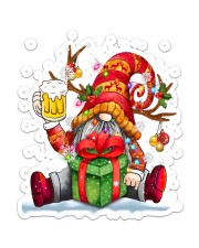 Gnome Beer Christmas Sticker tile