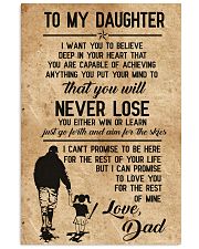 Softball - To My Daughter 11x17 Poster front