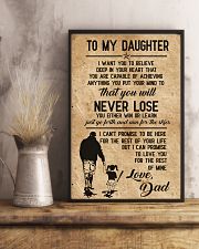Softball - To My Daughter 11x17 Poster lifestyle-poster-3