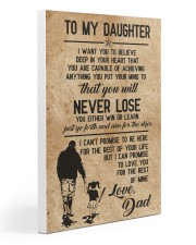 Softball - To My Daughter Gallery Wrapped Canvas Prints tile