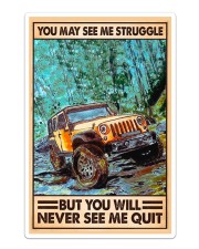 J Never See Me Quit Sticker tile