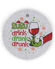 Gr 2020 Drink Drank Drunk Circle Ornament (Wood tile