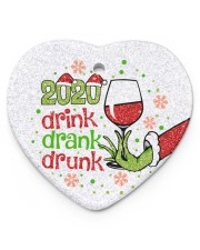 Gr 2020 Drink Drank Drunk Heart Ornament (Porcelain) tile