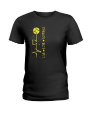 Live Love Softball Ladies T-Shirt tile