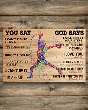 Softball You Say And God Say 17x11 Poster poster-landscape-17x11-lifestyle-14