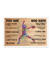 Softball You Say And God Say Sticker tile